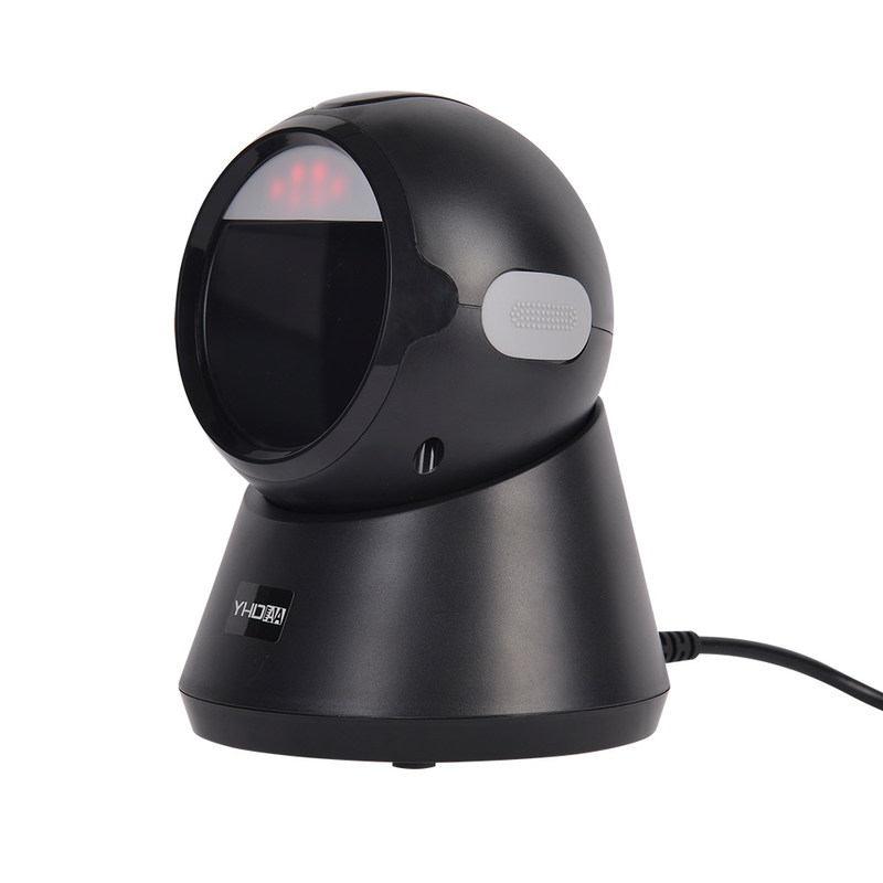 Tabletop Omni Directional Barcode Scanner 2D Qr Code Reader For Supermarket