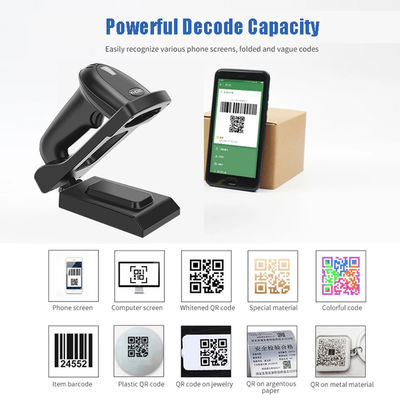 Handheld 2D Bluetooth Barcode Scanner 500 times/S Qr Code Barcode Reader