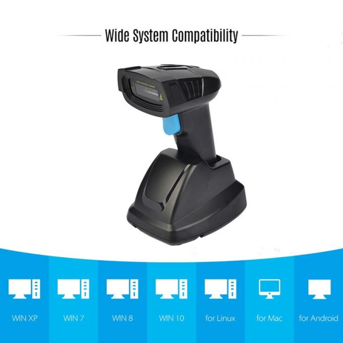 Automatic 2D QR Code Image Reader 2.4G Wireless Bar Code Scanner Gun